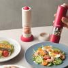 Electric Salt And Pepper Grinder Set, Automatic Peppercorn Mill With Adjustable Coarseness, One-Handed Operation, Usb Rechargeab