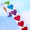500Pcs/Roll Heart-shaped Labels Sticker Candy Gift Box Wedding Valentines Decals