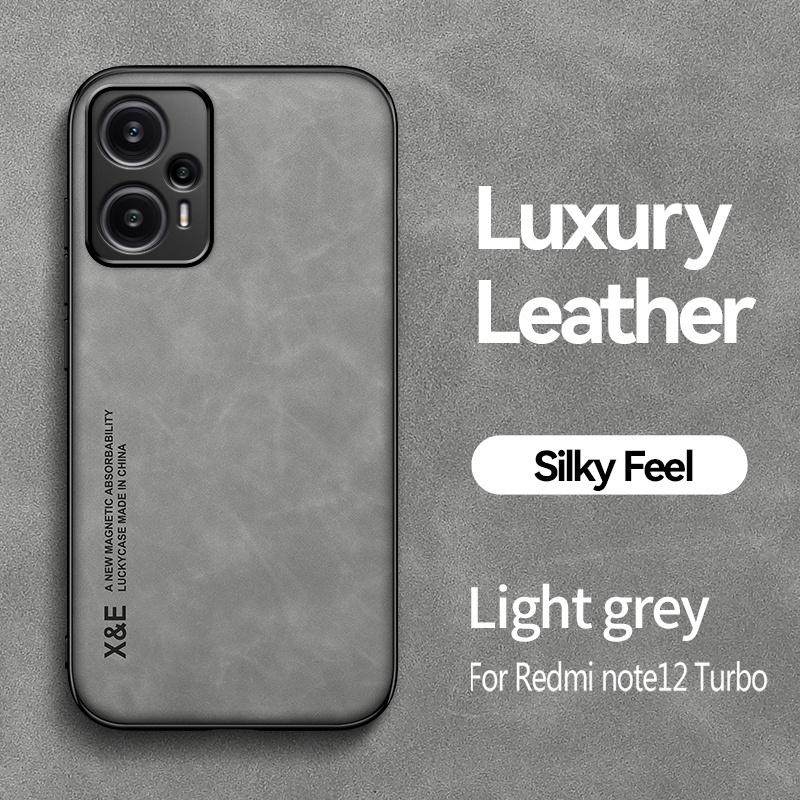 For Xiaomi Poco F5 5G Case Car Magnetic Holder Leather Phone Cases For Pocco Poko Little F5 F 5 PocoF5 Soft Silicone Back Cover