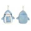 Cute Shark Plush Card Holder: Idol Photo Protector & Stuffed Toy Pendant