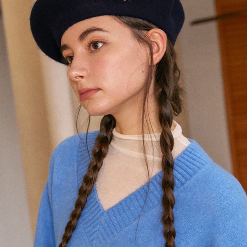 ELKE BLOEM ADORABLE WOOL NAVY BERET