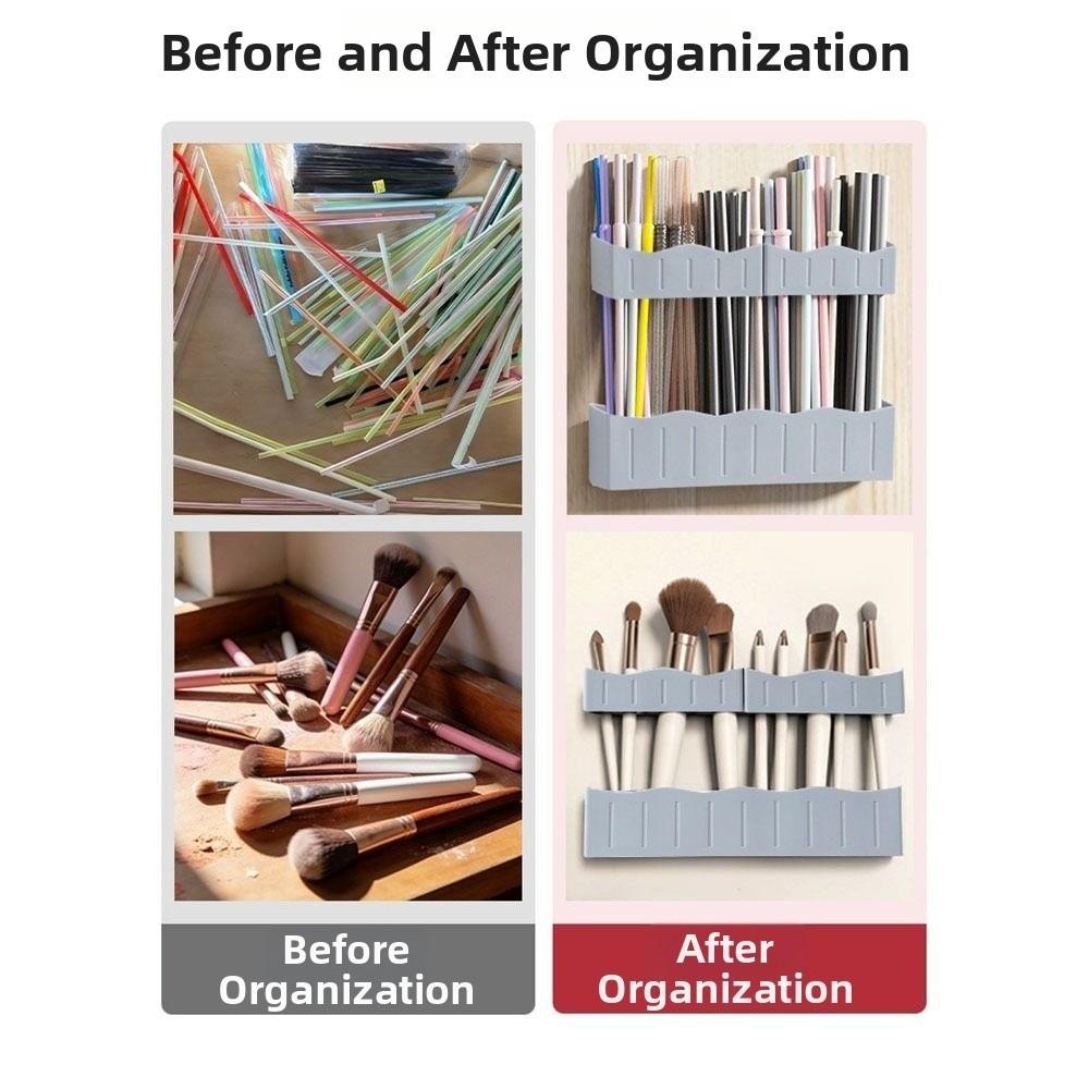 Reusable Straw Storage Rack Multifunctional Cabinet Door Storage Container  Coffee Shop