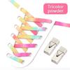 1 Pair Elastic Shoe Laces Rainbow No Tie Shoelaces For Sneaker Men And Women Fashion Leisure Lazy Shoes Lace Rubber Band