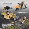 Joyfy Conjunto de Brinquedos de Base Militar Figuras de Ação de Soldados do Exército e Acessórios de Equipamento de Armas Brinquedos de Combate Militar para Crianças Presente de Aniversário