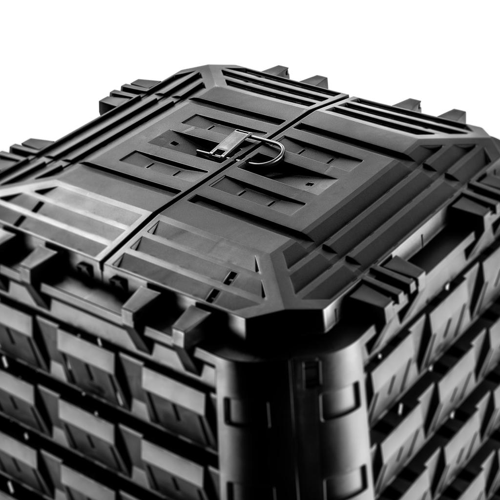 KADAX Kompostownik Ogrodowy modułowy Całoroczny mrozoodporny Nawóz Zbiornik 450L