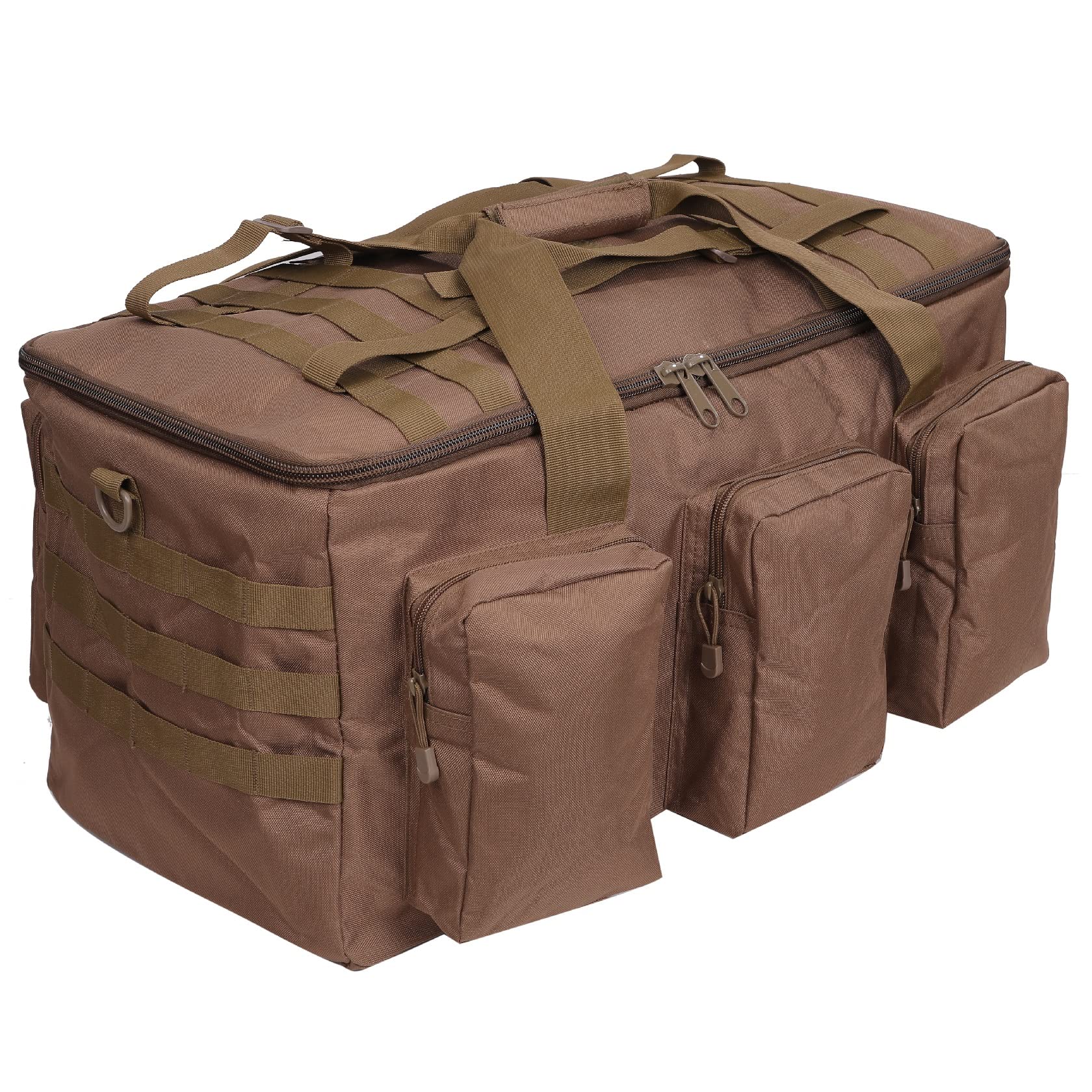 

bammore Camping Bag, Large Storage Tote Bag, Big Bag, Large Capacity Outdoor Bag, Camping Gear Storage, Soft Container (Brown)