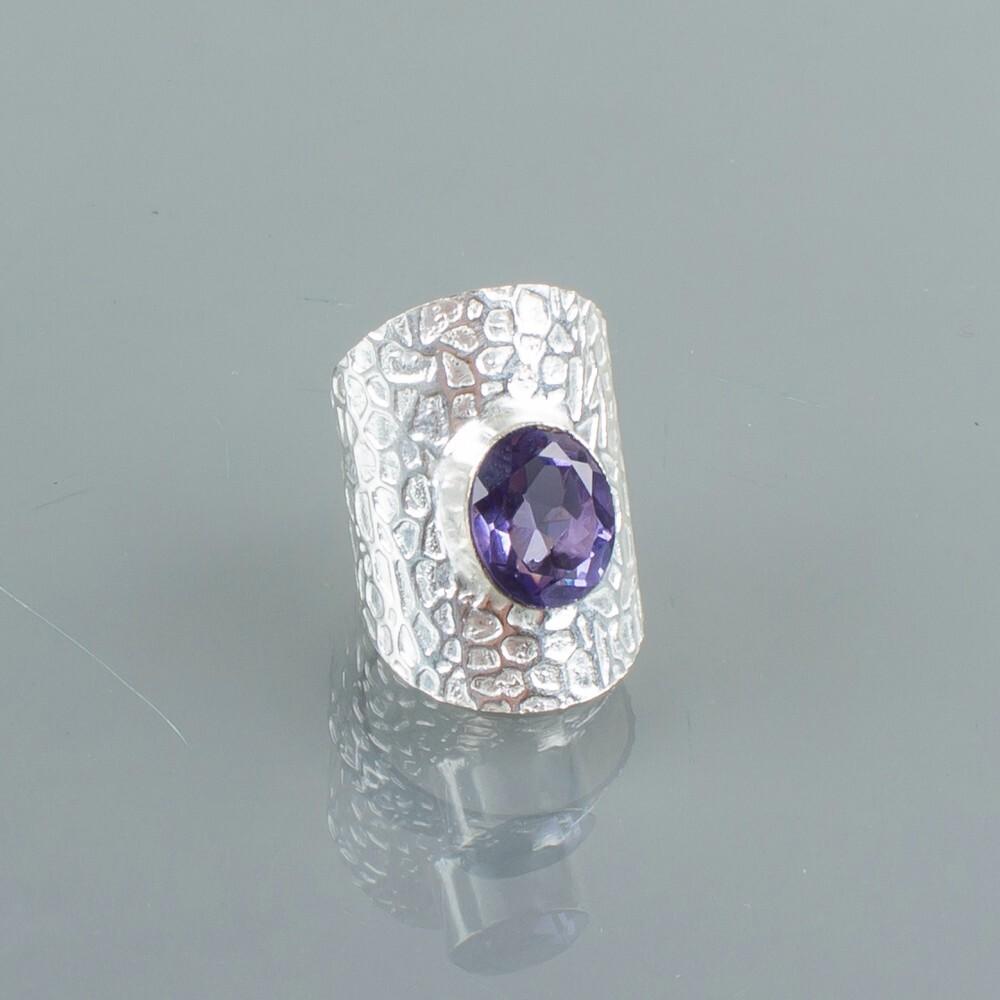 Iolite Gemstone 925 Sterling Silver Handcrafted Artisan Jewelry Ring For Gift RR-17-12