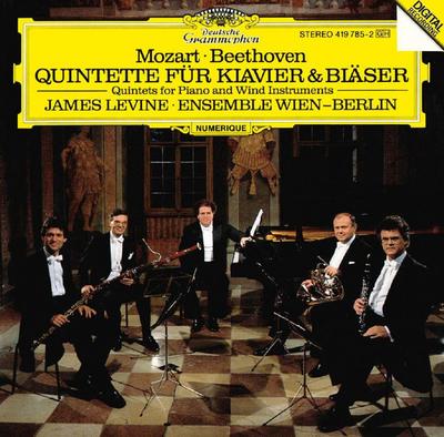CD MOZART, BEETHOVEN, LEVINE; ENSEMBLE - Klavier & Bläserquintette 4197852 Deutsche Grammophon 1987 Deutschland Klassik Gebraucht
