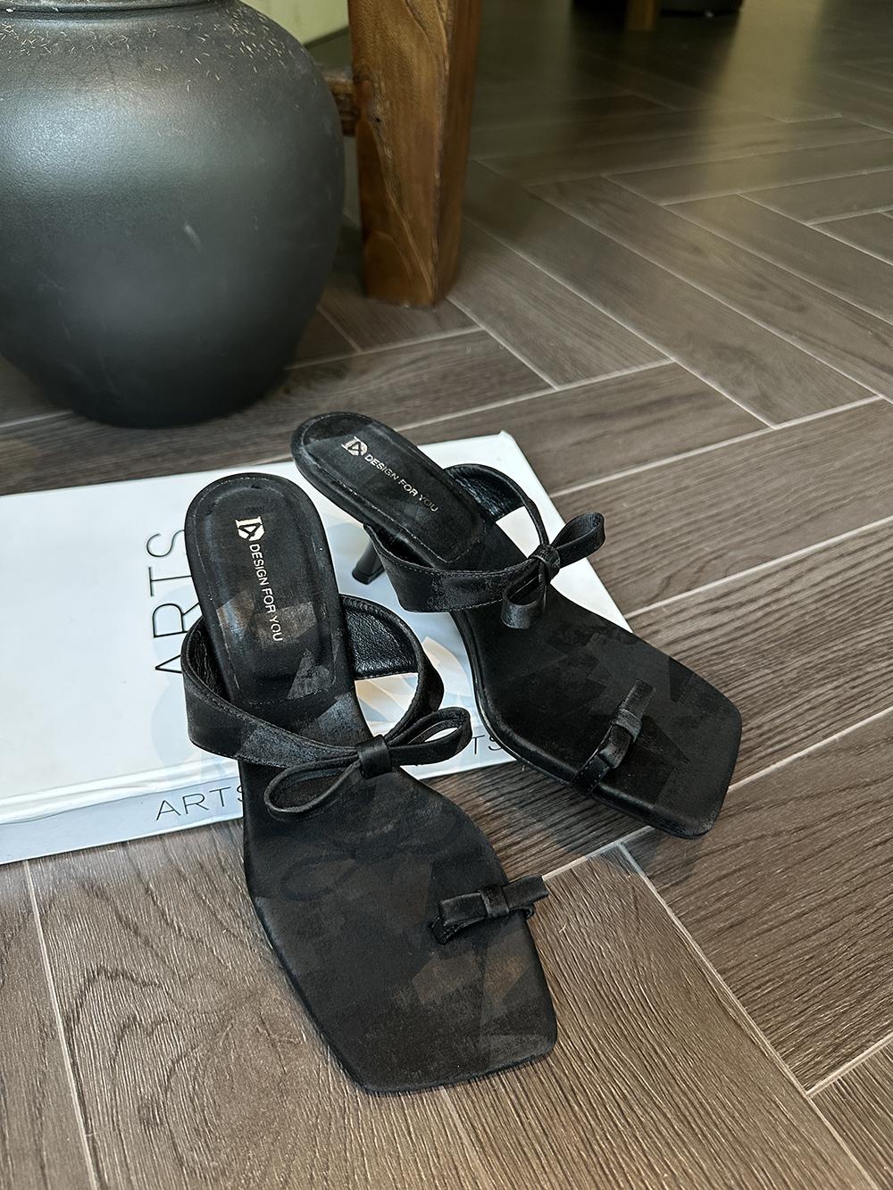 мода Модные женские тапочки Летние уличные шлепанцы Тонкие высокие каблуки Клипса носок — фото 8