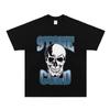 Summer Men New Stone Cold Steve Austin WWE Tshirts  Wrestling Pure Cotton Vintage Short Sleeve T-shirt High Quality Luxury Brand