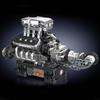 Mould King 10206 Der motorisierte SuperCar V8-Motor Baustein Montage Technische Auto-Motor Ziegelstein Set Weihnachtsgeschenk für Kinder