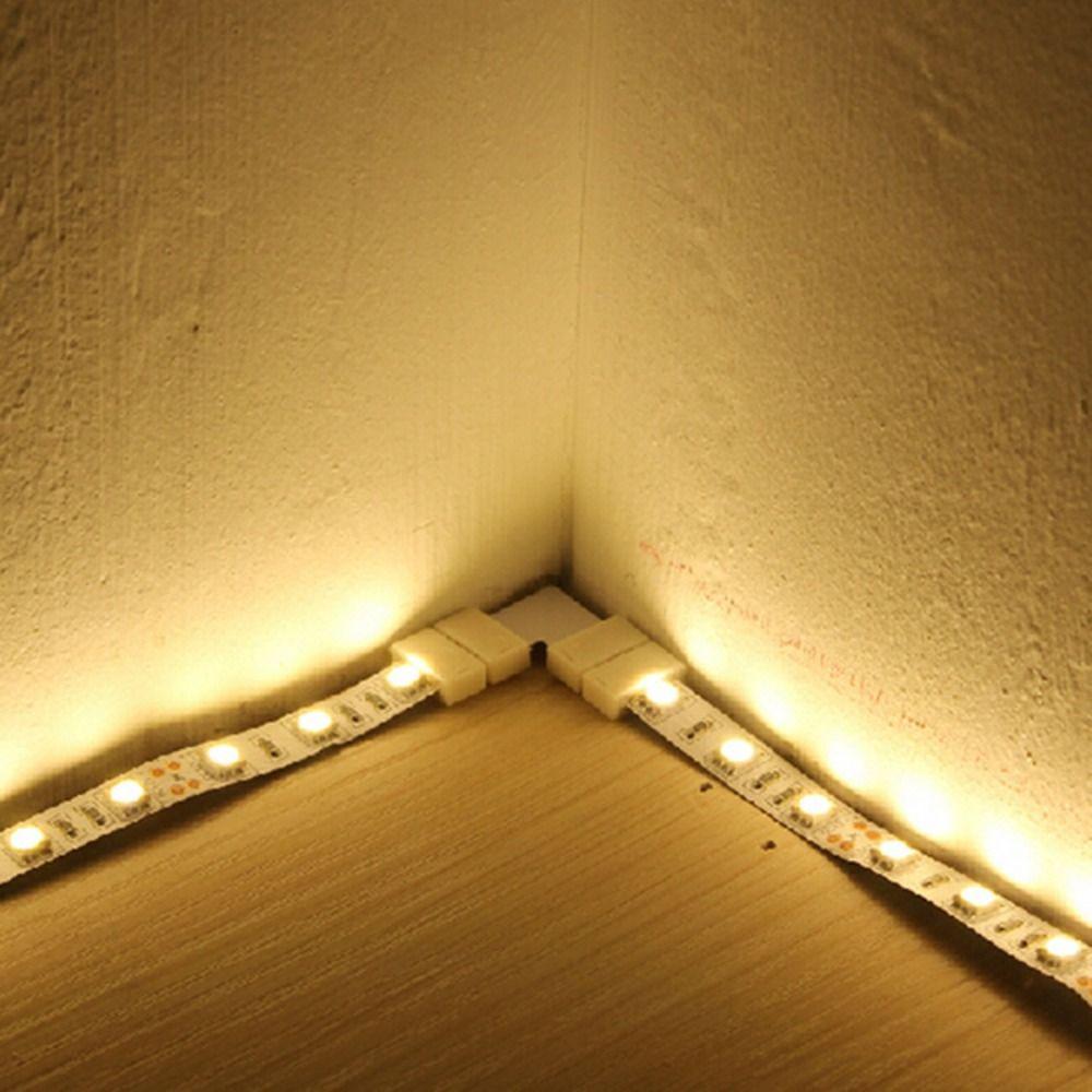 5-24V Voltage LED Strip Extension Connector 10mm Width LED Strip Cable Corner Connections