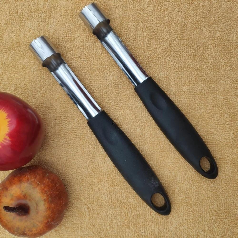 2pcs Stainless Steel Fruit Core Remover Plastic Handle Fruit Cutter Fruit Corer  Fruit Vegetable