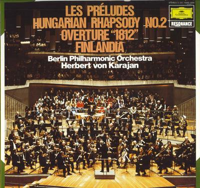 LP Record HERBERT VON KARAJAN, BERLINER PHILH - A Karajan Festival Liszt: Les Prelu 15MG3080 DEUTSCHE GRAMMO Japan Obi Classical Used