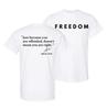 T-shirt Hommage à Charlie Kirk – Minimaliste Devant avec Graphique Mémorial Ba