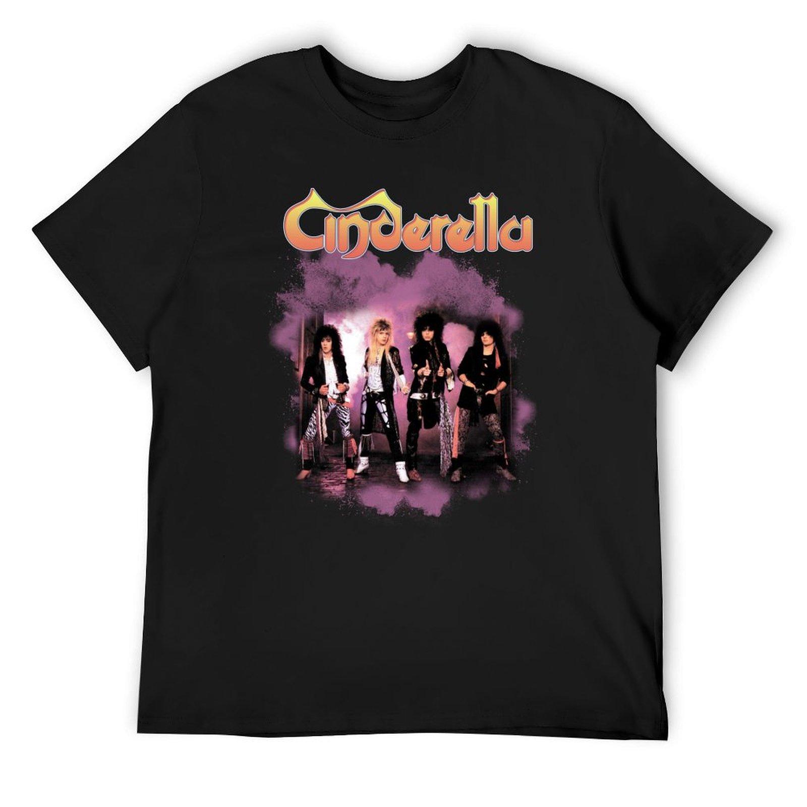 Cinderella Band Print Pattern T-Shirt - Anime Clothing - Fashion Style Clothing - Elegant and Fitted Men s T-Shirt - Men s Su... S разноцветный