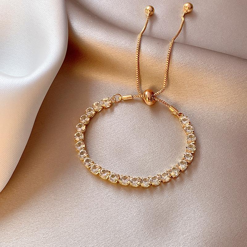 2025 Trendy Pearl Zircon Flower Bow Bracelet: Women's Chic, High-End, Versatile Design