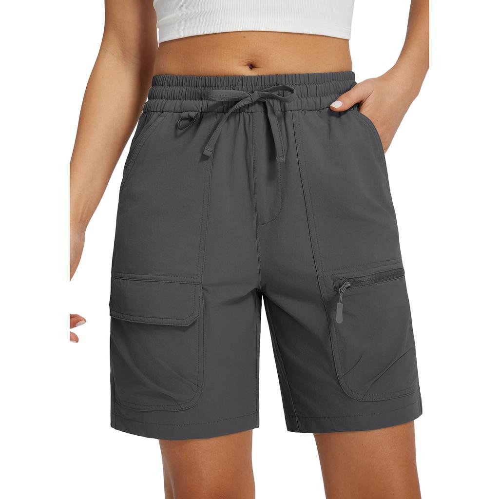 Sommershorts für Damen, lässig, hohe Taille, weiter Beinschnitt