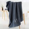 Pure Cotton Bath Towel Embroidery Month White Gray Large Bath Towel Thickened Soft Water Absorption Without Hair Loss Creative Embroidery