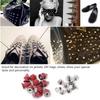 50pcs 8*12mm Fashion Metal Bullet Rivet Spikes & Cone Studs for Leather DIY Accessory (Red)