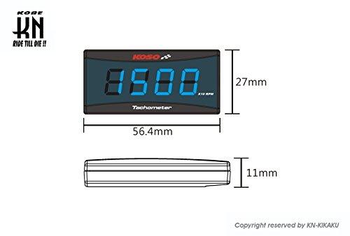 KN Planning KOSO Super Slim Meter Compact Digital Tachometer Motorcycle
