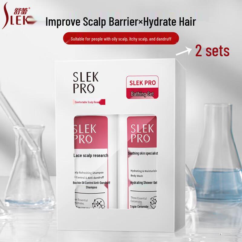 Slek PRO Anti-Dandruff & Oil Control Travel Hair Care Set