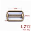 Stainless Steel Adjustable D-Ring Buckle - Copper Three-Speed Wire Pull Design