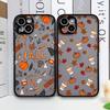 Cartoon Autumn Maple Leaf Pumpkin Coffee Phone Case for Samsung Galaxy S25 Ultra S24 Fe S23 S22 Plus S21FE Shockproof Soft Cover