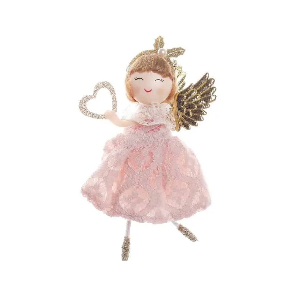 Christmas Angel Girl Dolls Ornaments Xmas Tree Pendant Hanging Decoration For Home New Year Decor Supplies 2024 Kids Gifts
