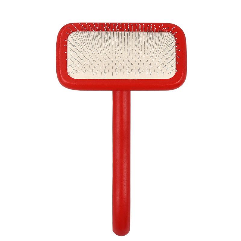 Pet Comb, Teddy Dog and Cat Hair Brush - Remove Loose Hair, Untangle Knots, Make Hair Fluffy, Red Needle Comb