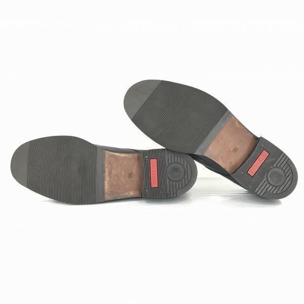 80s-90s Vintage Baltes leather service shoes U-tip 9.5 28.0 black military(USED)