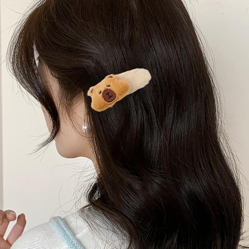 Niedliche Capybara Haarbänder Plüsch Stirnband Weiche Elastische Designs Haarband Haarschmuck für Kinder Jugendliche und Tierliebhaber