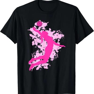 Damen Volleyballspieler Splash T-Shirt