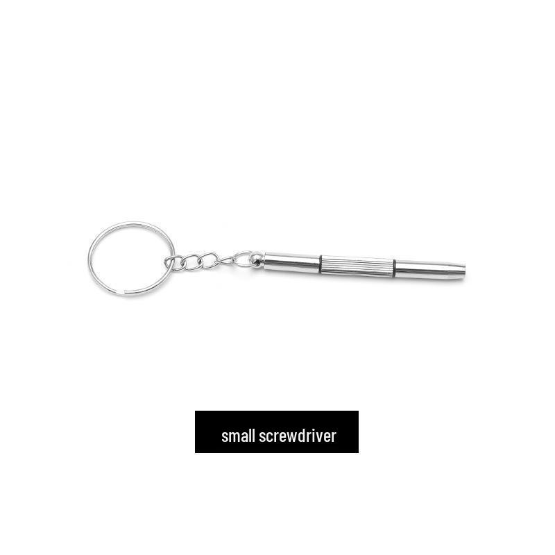 Luxury Leather Eyeglass Kit: Soft Case, Cleaning Cloth, Pouch, Screwdriver, Strap, and Buckle.