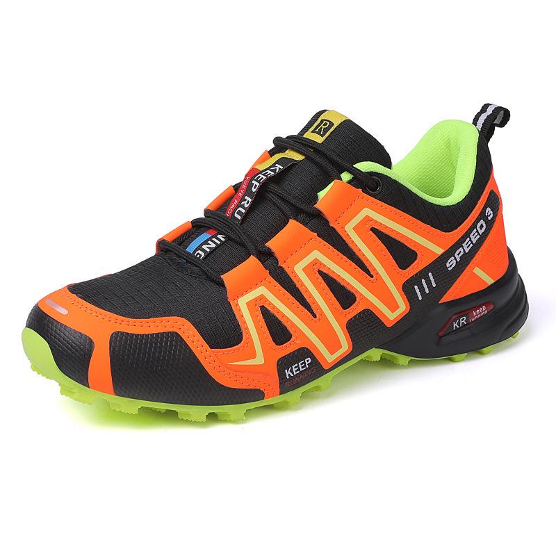 Men's Cross-Country Running Shoes, Breathable and Comfortable, Large Size, Suitable for Outdoor Sports and Casual Wear
