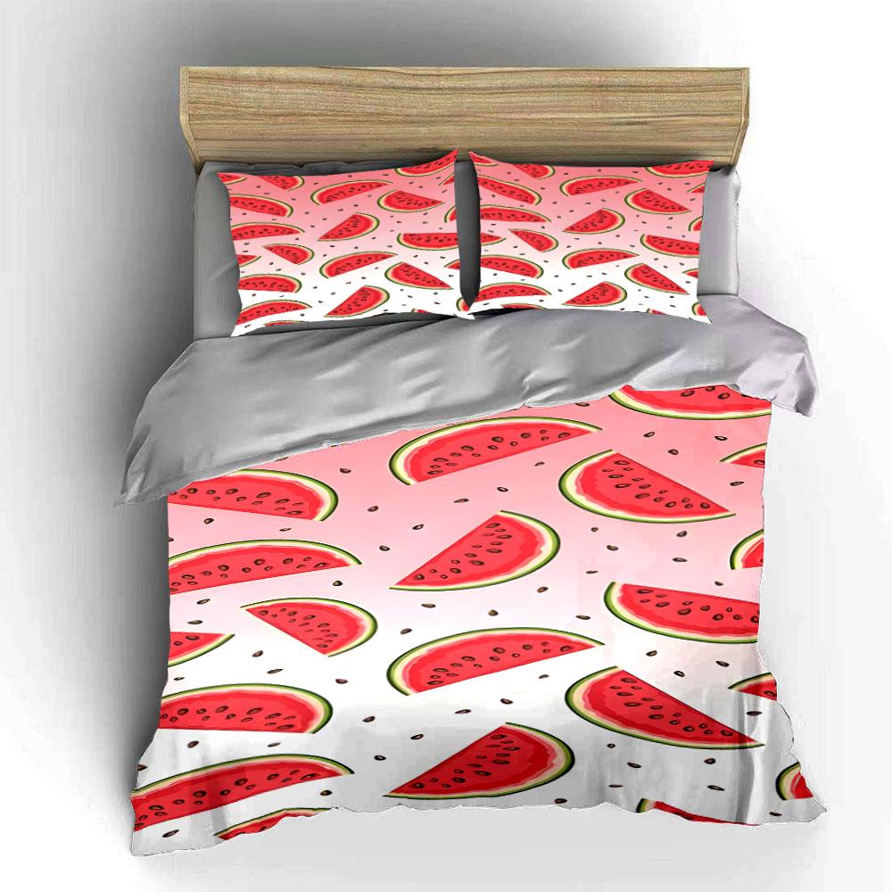 "Juicy watermelon delight." Bedding sets Duvet covers Pillowcases(1* Duvet Cover 2* Pillowcases without duvet insert)
