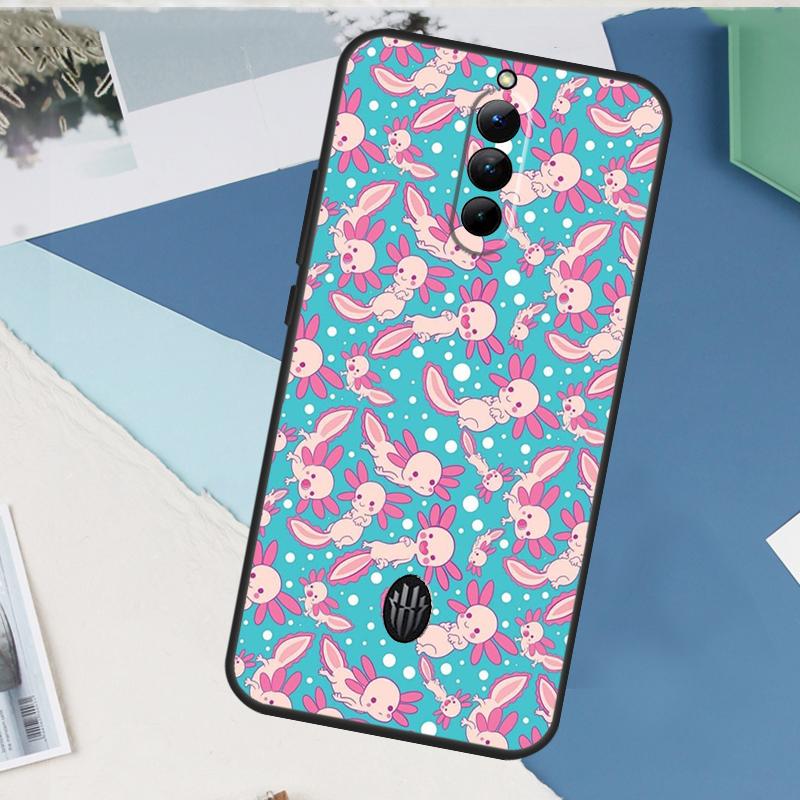 Cute Animal Axolotl Case For ZTE Nubia Red Magic 10S 11 10 9 8 8S 9S Pro Plus 6 7 6S 7S Pro 5G 6R 10 Air Cover