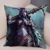 WOW Illidan Cushion Cover Decor Hot Game Hero Printed Pillow Covers for Sofa Home Pillow Case Super Soft Short Plush Pillowcase