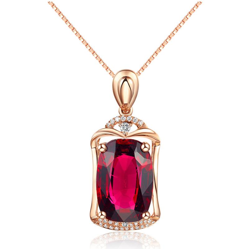 BELLA BOX Rose Gold SimpleTemperament Gorgeous Pendant Clavicle Chain  For Women Charm Wedding Engagement Fine Jewelry New Trendy