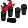 Einreihiges Preisschild-Set: Tintenpistole, 5500 Etiketten, Farbwalze und Zubehör.