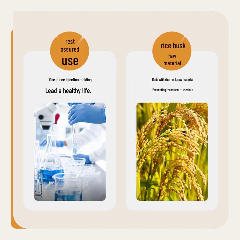 ZISIZ Disposable Wheat Straw Plates