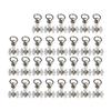 30Pcs Curtain Track Rollers Hooks Ceiling Gliders Twin Wheeled Carriers For Window Rods Curtain Rails