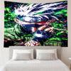 Dark Anime Character Printed Tapestry, for Bedroom,Livingroom, dormitory, Large Wall Decor, Fabric Decor Fan Birthday Gifts