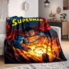 1 st Superhelden Stadsgezicht Flanellen Plaid Deken - Lichtgewicht Zacht Warm Deken voor Alle Seizoenen voor Bank, Bed, Reizen, Kamperen L1029156