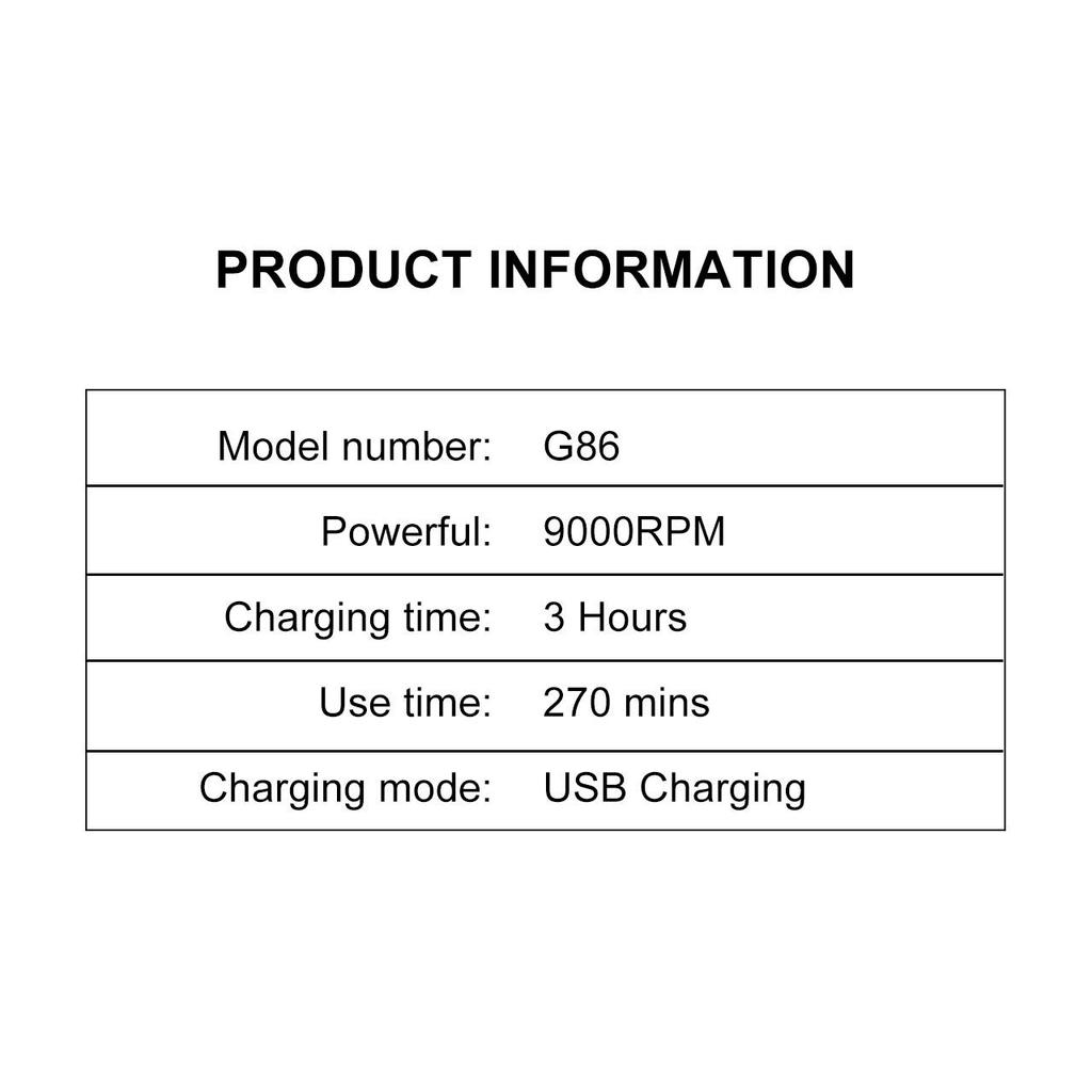 Hatteker Magnetic Levitation Motor Shaver Double Floating Blades with Base & USB Charging