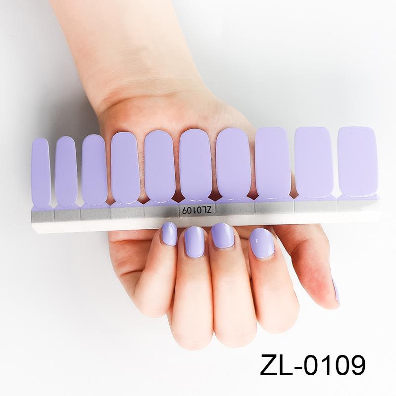 New 20 Nail Stickers Solid Color Nail Stickers Maternity Nail Stickers Fake Nails