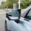 Car Rearview Mirror Rain Eyebrow Decoration Cover Trim For Geely Zeekr 001  -  Chrome Black Accessories Exterior Styling