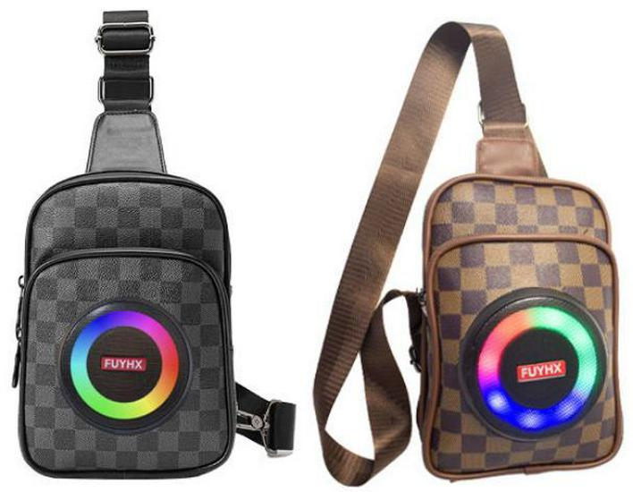 Multifunctional Backpack with Bluetooth Speaker, Power Bank, LED Lights, and Long Battery Life for Outdoor Adventures and Mountaineering.