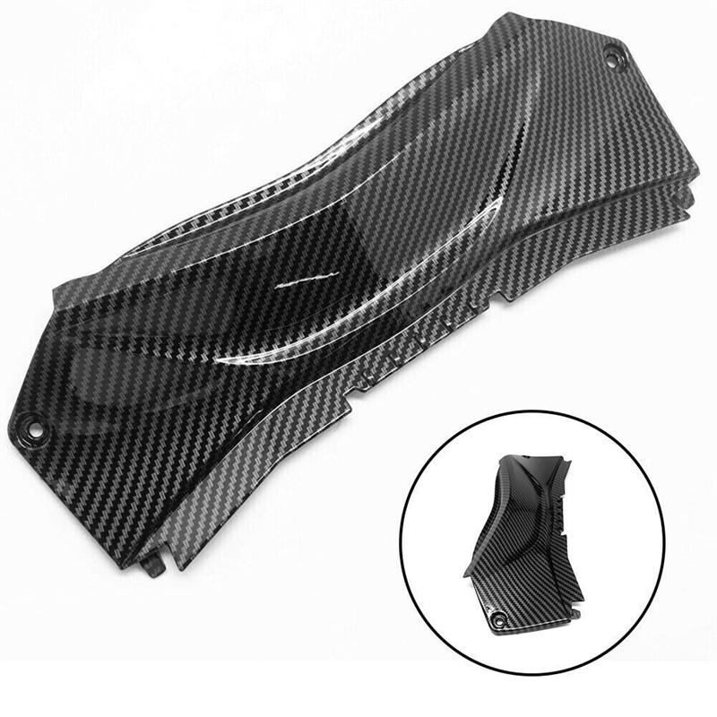 Replacement Spare Parts Carbon Fiber Look Motorcycle Rear Tail Upper Middle Fairing Set For YAMAHA YZF R3 R25 2014--M53K