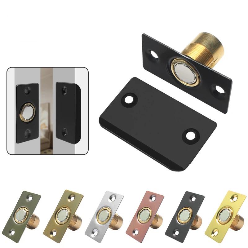 Invisible Magnetic Door Catch Adjustable Strong Magnetic Door Stopper For Hidden Door Cabinet Closet Furniture Hardware